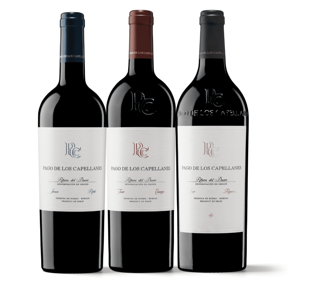 Colección Capellanes Joven Roble Crianza y Reserva pagina producto fondo transparente